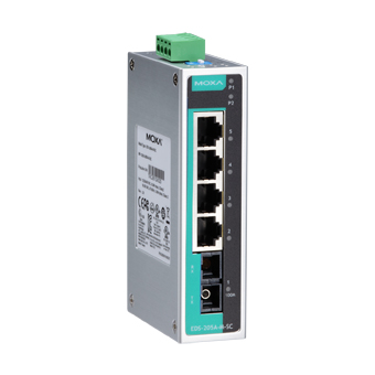 Коммутатор неуправляемый FAST ETHERNET MOXA EDS-205A-M-SC (6031619) Коммутаторы #1