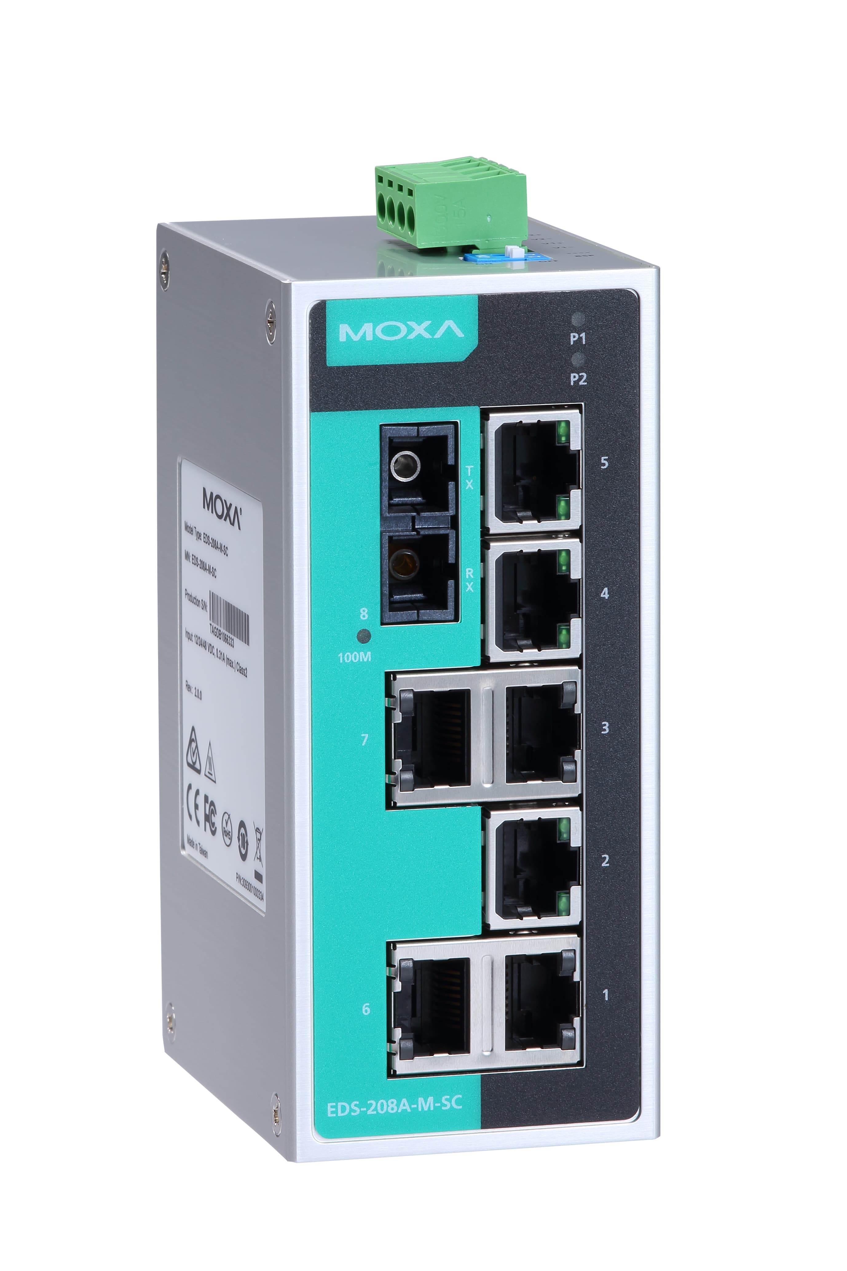 Коммутатор неуправляемый FAST ETHERNET MOXA EDS-208A-M-ST (6011780) Коммутаторы #1