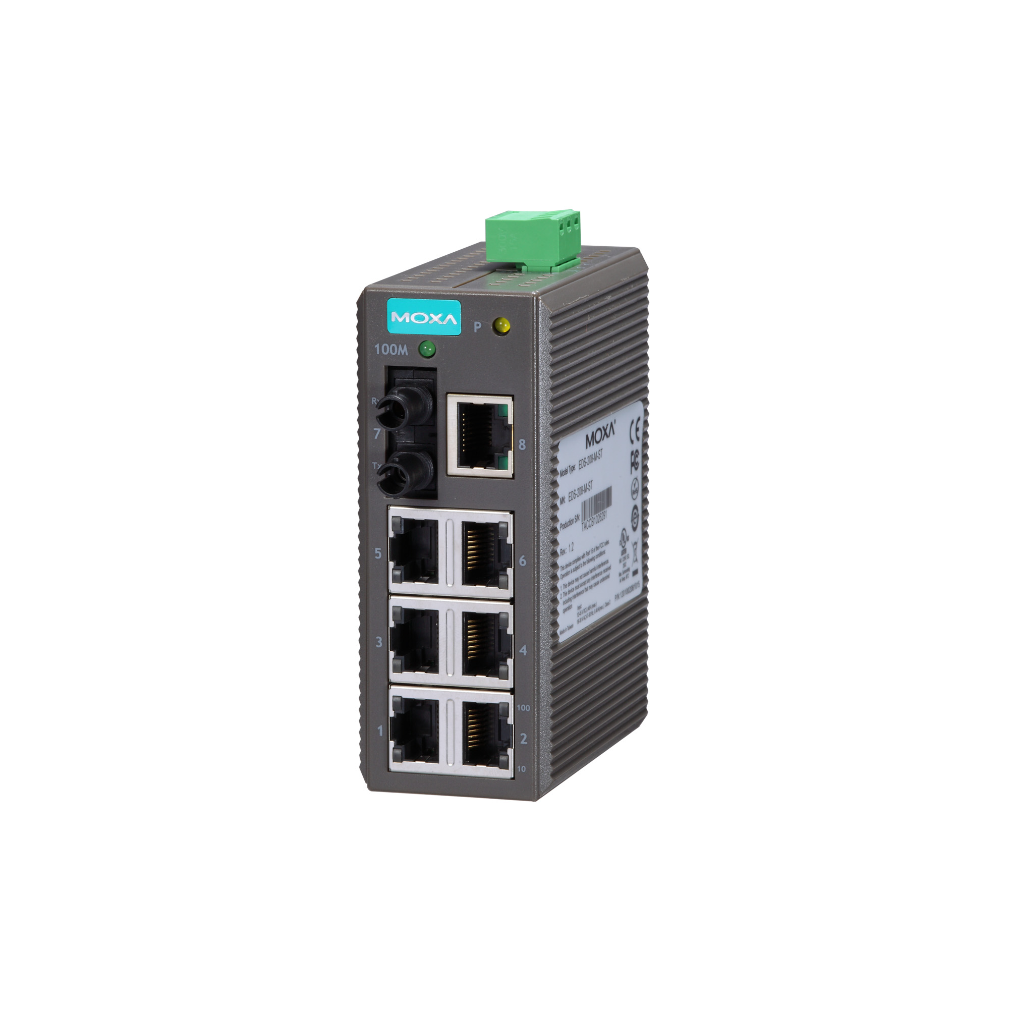 Коммутатор неуправляемый FAST ETHERNET MOXA EDS-208-M-ST (1178744) Коммутаторы #3