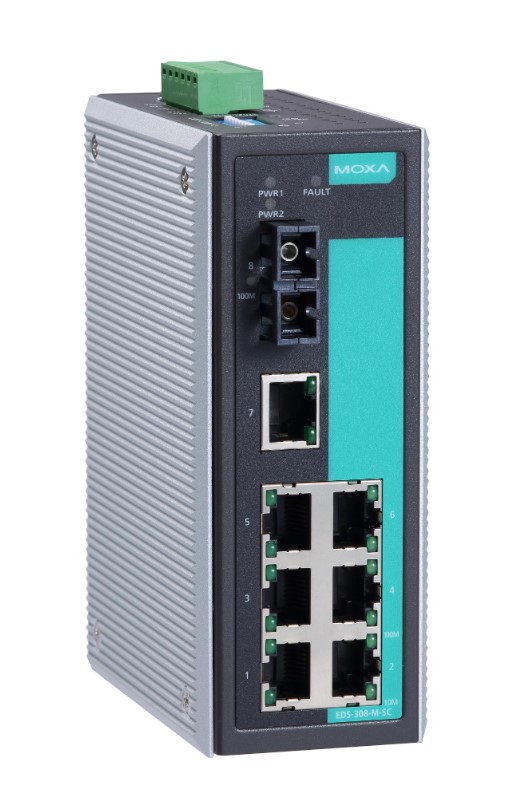 Коммутатор неуправляемый FAST ETHERNET MOXA EDS-308-M-SC (1131259) Коммутаторы #2