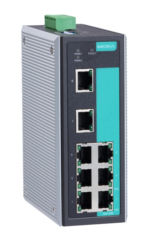 Коммутатор неуправляемый FAST ETHERNET MOXA EDS-308-T (1143356) Коммутаторы #2