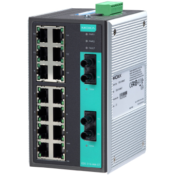 Коммутатор неуправляемый FAST ETHERNET MOXA EDS-316-MM-ST (6025418) Коммутаторы #1