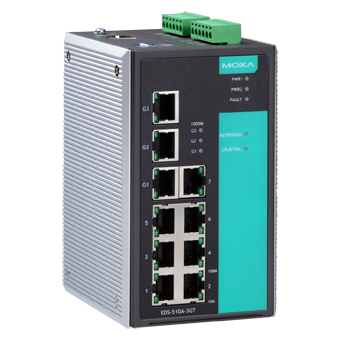 Коммутатор управляемый GIGABIT ETHERNET MOXA EDS-510A-3GT (1175421) Коммутаторы #1