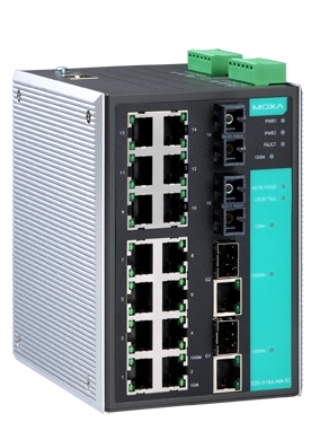 Коммутатор управляемый GIGABIT ETHERNET MOXA EDS-518A-SS-SC (1165431) Коммутаторы