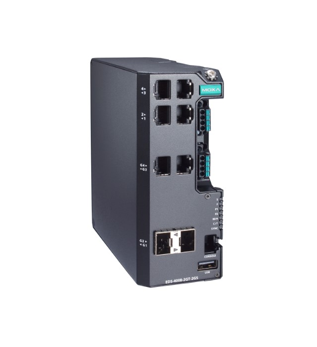 Коммутатор управляемый GIGABIT ETHERNET MOXA EDS-4008-2GT-2GS-HV-T Коммутаторы #1