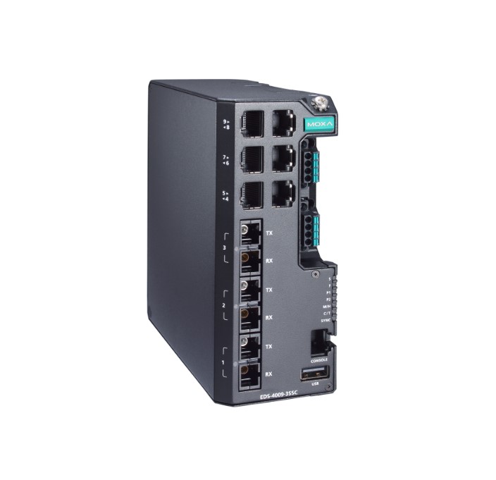 Коммутатор управляемый FAST ETHERNET MOXA EDS-4009-3SSC-HV Коммутаторы