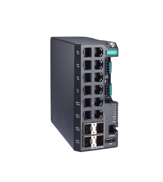 Коммутатор управляемый GIGABIT ETHERNET MOXA EDS-4012-4GC-HV-T Коммутаторы