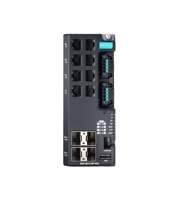 Коммутатор управляемый GIGABIT ETHERNET MOXA EDS-4012-4GS-HV-T Коммутаторы