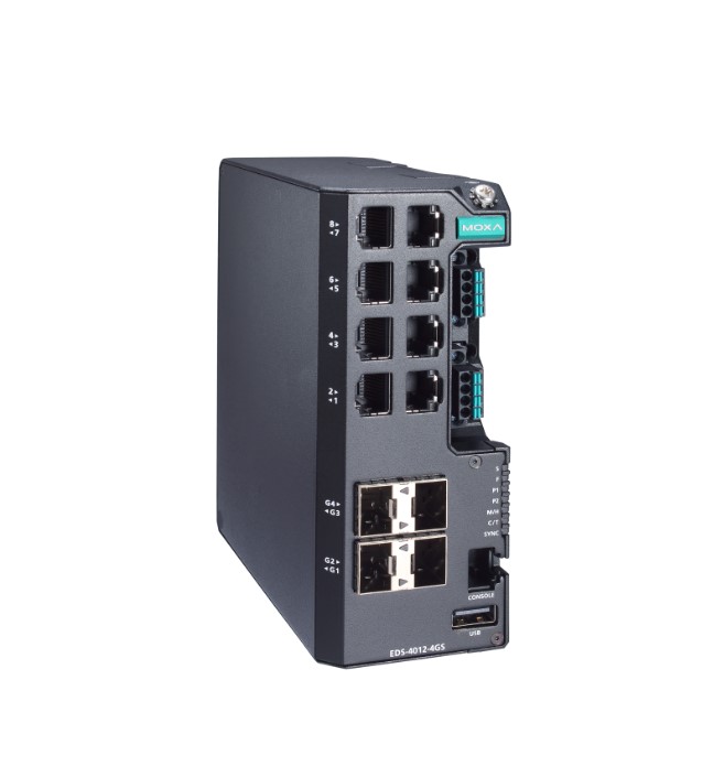 Коммутатор управляемый GIGABIT ETHERNET MOXA EDS-4012-4GS-LV-T Коммутаторы