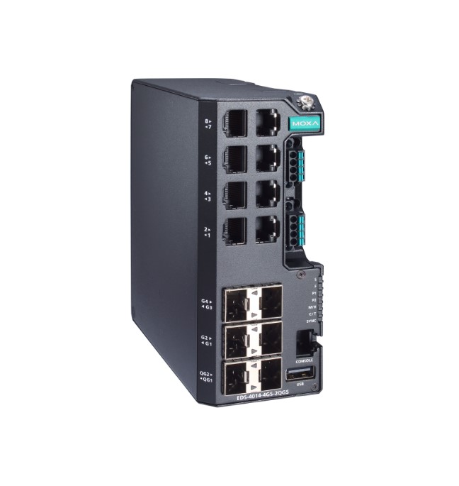 Коммутатор управляемый GIGABIT ETHERNET MOXA EDS-4014-4GS-2QGS-LV Коммутаторы